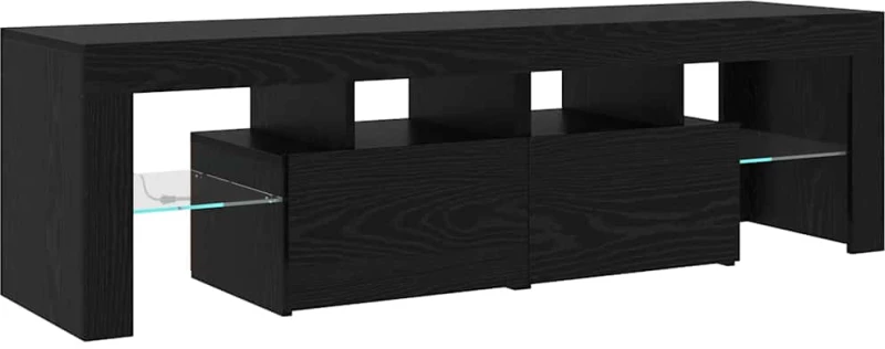 vidaXL Ντουλάπες Τηλεόρασης 3 pcs Μαύρη δρυς 290 x 36.5 x 40 εκ