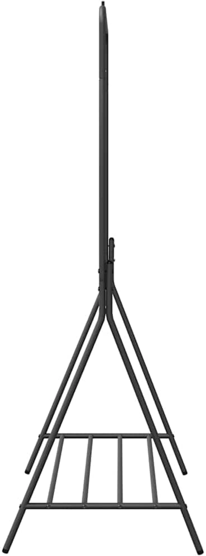 vidaXL Ράφι Ρούχων με ράφι Μαύρο 100 x 56 x 154 εκ Ατσάλι