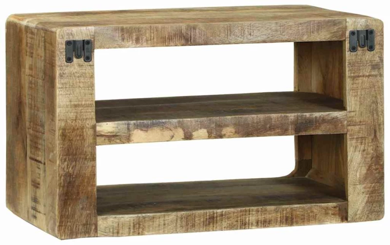 vidaXL Έπιπλο Τηλεόρασης Καφέ 60 x 32 x 36 εκ. Μασίφ ξύλο μάνγκο