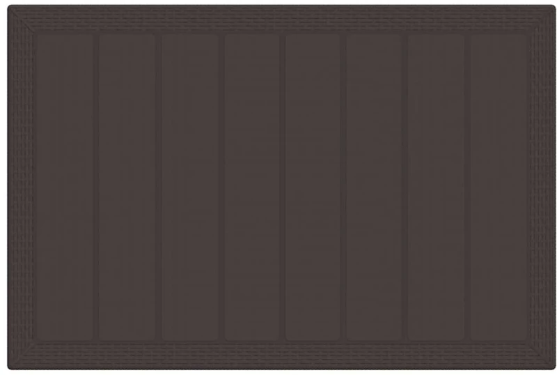 vidaXL Σέτ φαγητού για κήπο 5 pcs Καφέ Rattan Polt