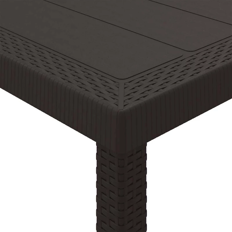 vidaXL Σέτ φαγητού για κήπο 5 pcs Καφέ Rattan Polt