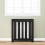 vidaXL Καπάκι Καλοριφέρ Μαύρη Οξυά 78 x 20 x 82 cm