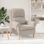 vidaXL Πολυθρόνα Ανοιχτό γκρι 76 x 94 x 102 εκ. ύφασμα
