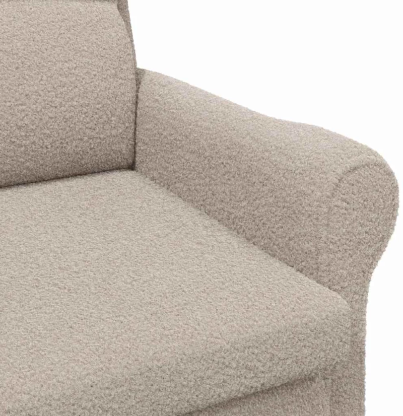 vidaXL Πολυθρόνα Ανοιχτό γκρι 76 x 94 x 102 εκ. ύφασμα