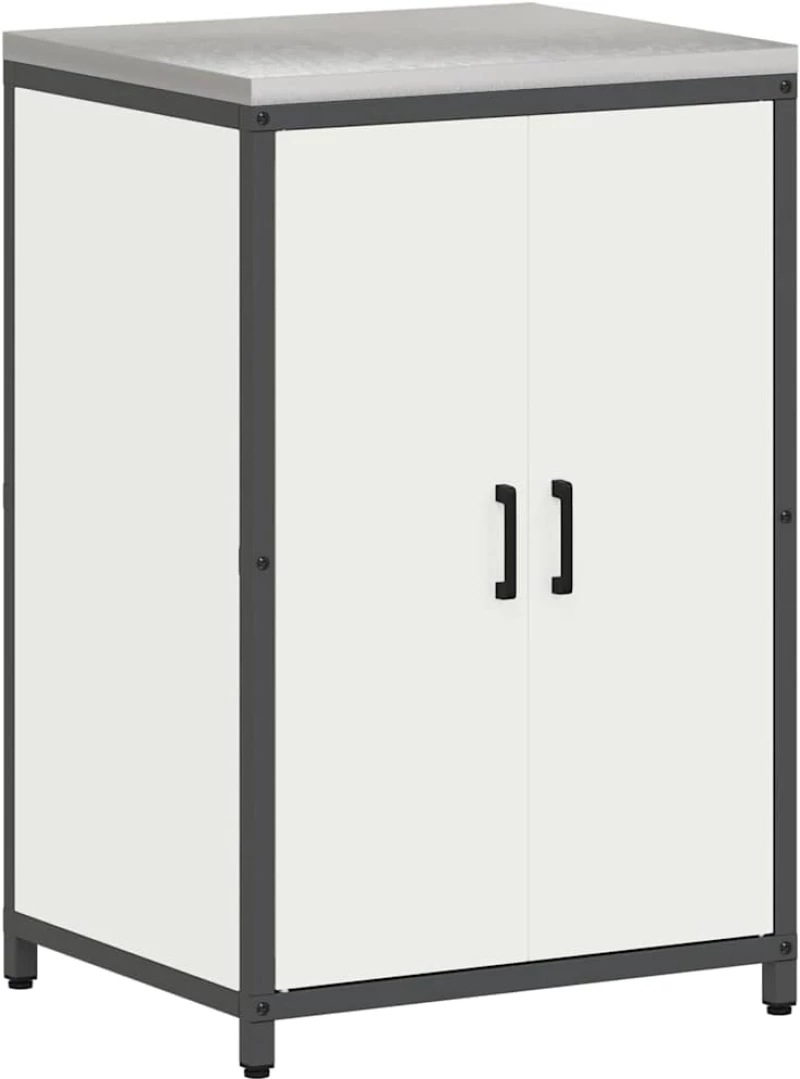 vidaXL Σετ Αποθήκευσης Κουζίνας με ράφι 3 pcs Λευκό 240 x 50 x 92 εκ