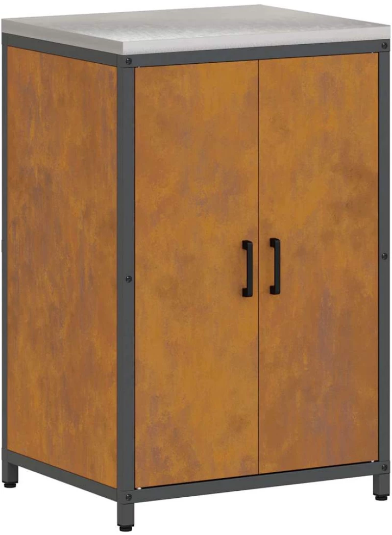 vidaXL Σετ Αποθήκευσης Κουζίνας 2 pcs Σκ rusty 120 x 50 x 92 εκ.