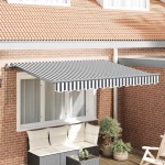 vidaXL Σκηνίτσα Αναδιπλούμενη Γκρι και Λευκό 350 x 200 cm