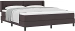 vidaXL Κρεβάτι box spring με στρώμα με στρώμα Σκούρο Καφέ 180 x 200 cm