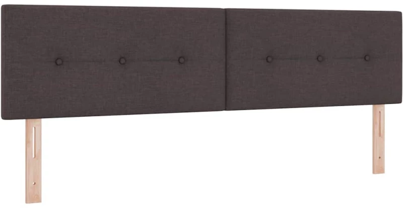 vidaXL Κρεβάτι box spring με στρώμα με στρώμα Σκούρο Καφέ 180 x 200 cm
