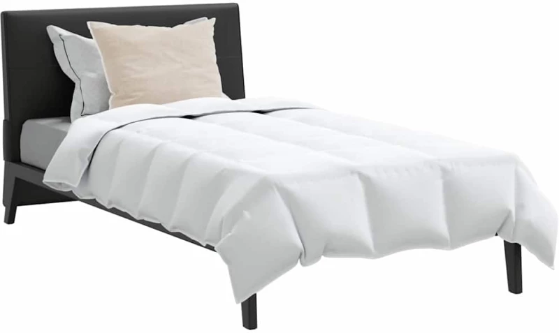 vidaXL Σετ Παπλωμάτων με μαξιλάρι 2 pcs Λευκό 155 x 220 cm Πούπουλο