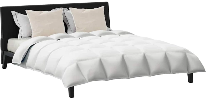 vidaXL Πάπλωμα Άλλο με μαξιλάρι 3 pcs Λευκό 200 x 220 cm Πούπουλο