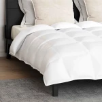 vidaXL Πάπλωμα Άλλο με μαξιλάρι 3 pcs Λευκό 200 x 220 cm Πούπουλο