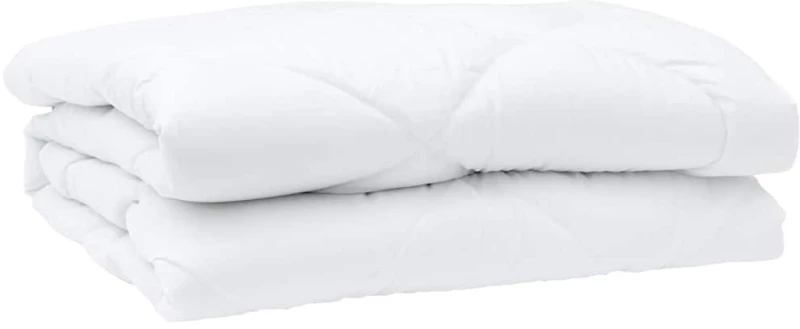 vidaXL Πάπλωμα με μαξιλάρι 3 pcs Λευκό 240 x 220 cm Μικροΐνες