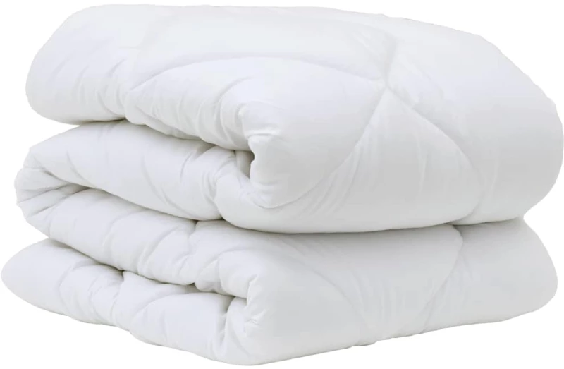vidaXL Πάπλωμα Άλλο με μαξιλάρι 3 pcs Λευκό 200 x 220 cm Μικροΐνες