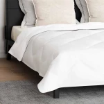 vidaXL Πάπλωμα Άλλο με μαξιλάρι 3 pcs Λευκό 200 x 220 cm Μικροΐνες