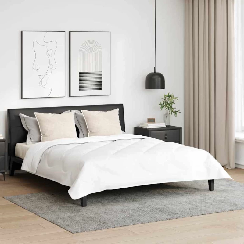 vidaXL Πάπλωμα Άλλο με μαξιλάρι 3 pcs Λευκό 240 x 220 cm Μικροΐνες