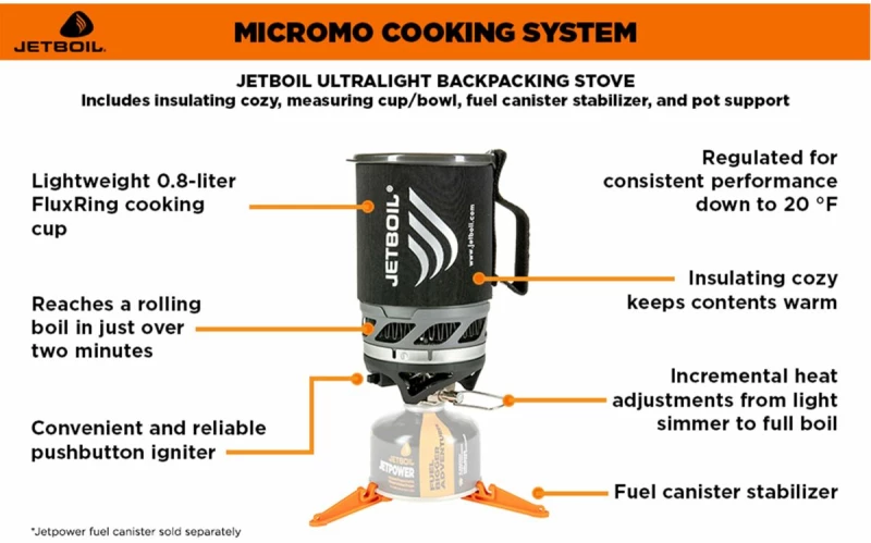 εστία γκαζιού Jetboil MCMCB-EU