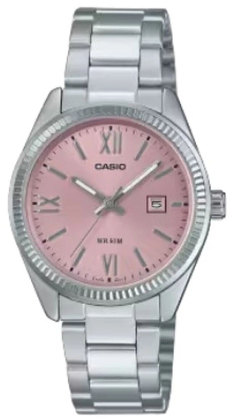 Γυναικεία Ρολόγια Casio LADY DATE - PINK Ασημί (Ø 30 mm)