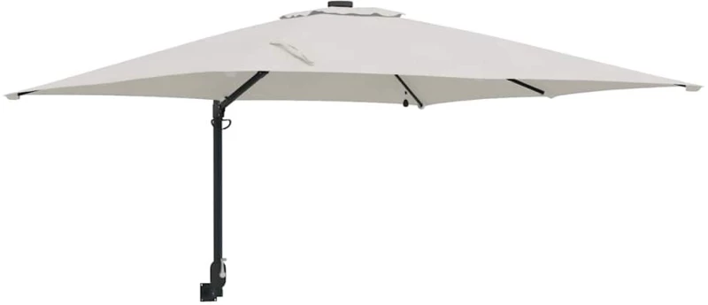 vidaXL Ομπρέλα Κήπου Άμμος 248.5 x 247.5 x 160 εκ. ύφασμα