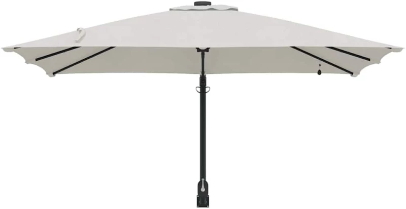 vidaXL Ομπρέλα Κήπου Άμμος 248.5 x 247.5 x 160 εκ. ύφασμα