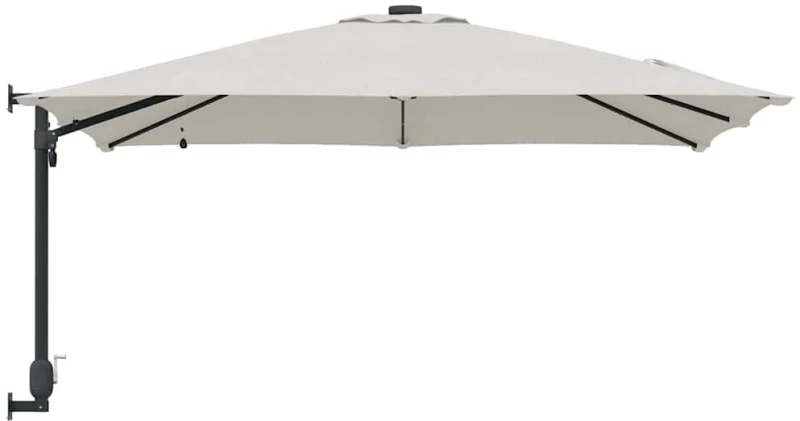 vidaXL Ομπρέλα Κήπου Άμμος 248.5 x 247.5 x 160 εκ. ύφασμα