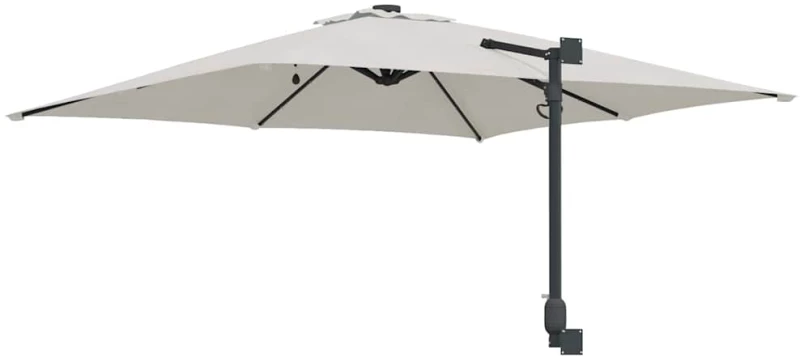 vidaXL Ομπρέλα Κήπου Άμμος 248.5 x 247.5 x 160 εκ. ύφασμα