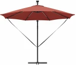 vidaXL Ομπρέλα Cantilever Banana Τερακότα 294 x 294 x 248 cm