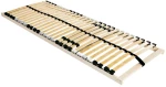vidaXL Βάση κρεβατιού με λάμες Καφέ 80 x 190 cm Στερεό Ξύλο Μηλιάς