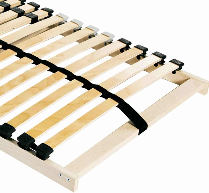 vidaXL Βάση κρεβατιού με λάμες Καφέ 80 x 190 cm Στερεό Ξύλο Μηλιάς