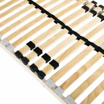 vidaXL Βάση κρεβατιού με λάμες Καφέ 80 x 190 cm Στερεό Ξύλο Μηλιάς