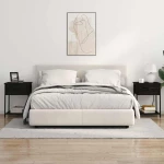 vidaXL Κομοδίνο 2 pcs Μαύρη δρυς 42 x 41 x 56 εκ. Επεξεργασμένο ξύλο