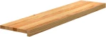 vidaXL Πατάκια Σκάλας 2 τεμ. Ανοιχτό Καφέ 110x25x2 cm Ξύλο Δρυός