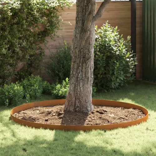 vidaXL Φράχτης Κήπου Σκ rusty 450 x 15 εκ Ατσάλι σκληρυθέν στον αέρα