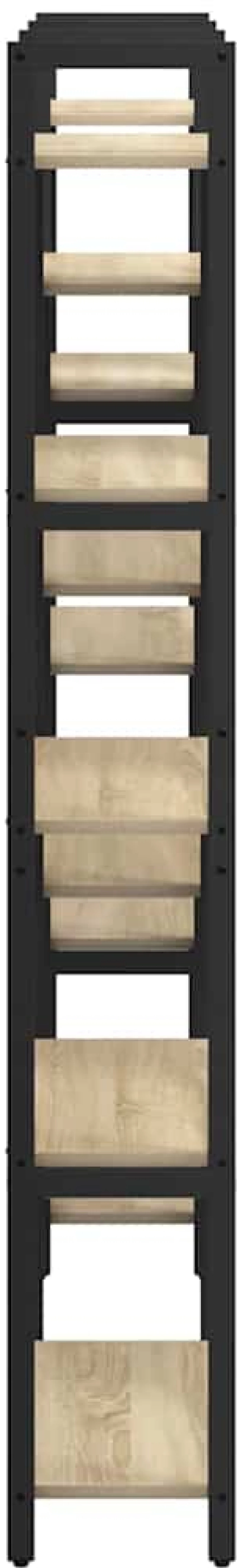 vidaXL Ράφι Βιβλίων Sonoma Δρυς 156 x 25 x 167.5 εκ Επεξεργασμένο ξύλο