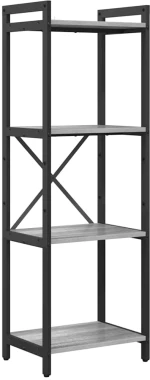 vidaXL Βιβλιοθήκη Γκρι sonoma 40 x 30 x 118 εκ Επεξεργασμένο ξύλο