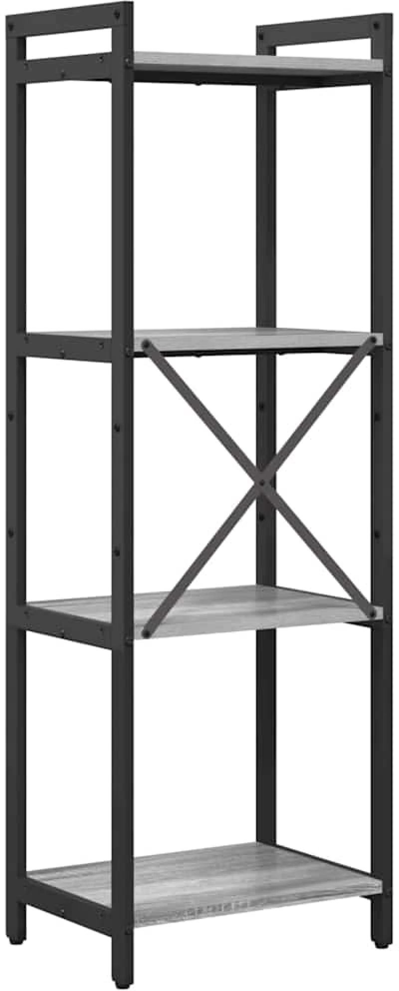 vidaXL Βιβλιοθήκη Γκρι sonoma 40 x 30 x 118 εκ Επεξεργασμένο ξύλο