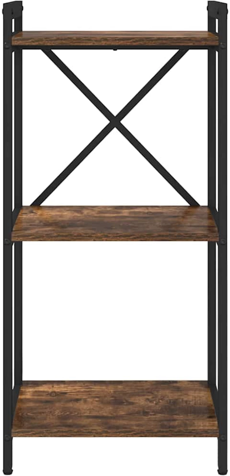 vidaXL Βιβλιοθήκη Καπνιστή δρυς 40 x 30 x 83 εκ Επεξεργασμένο ξύλο
