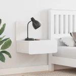 vidaXL Κομοδίνο 2 pcs Λευκό 44 x 32.5 x 40 εκ. Μασίφ ξύλο πεύκου