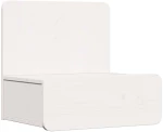 vidaXL Κομοδίνο 2 pcs Λευκό 44 x 32.5 x 40 εκ. Μασίφ ξύλο πεύκου