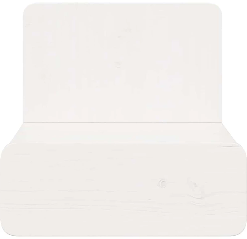 vidaXL Κομοδίνο 2 pcs Λευκό 44 x 32.5 x 40 εκ. Μασίφ ξύλο πεύκου
