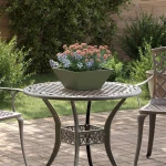vidaXL Γλάστρα Κήπου 5 pcs Λαδί 35 x 35 x 15 εκ. Ατσάλι