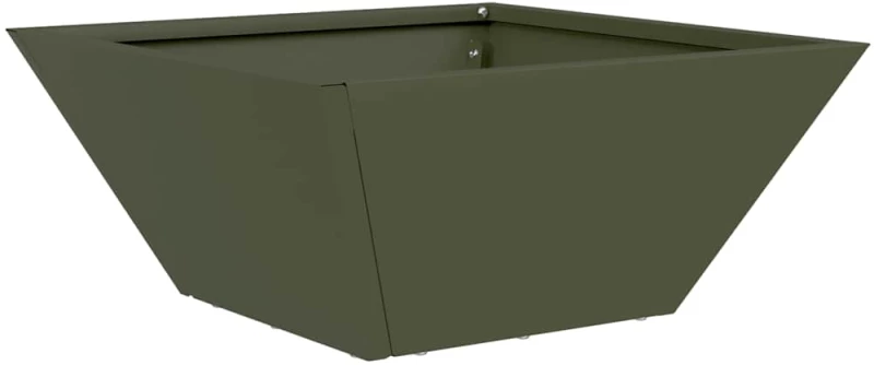 vidaXL Γλάστρα Κήπου 5 pcs Λαδί 35 x 35 x 15 εκ. Ατσάλι