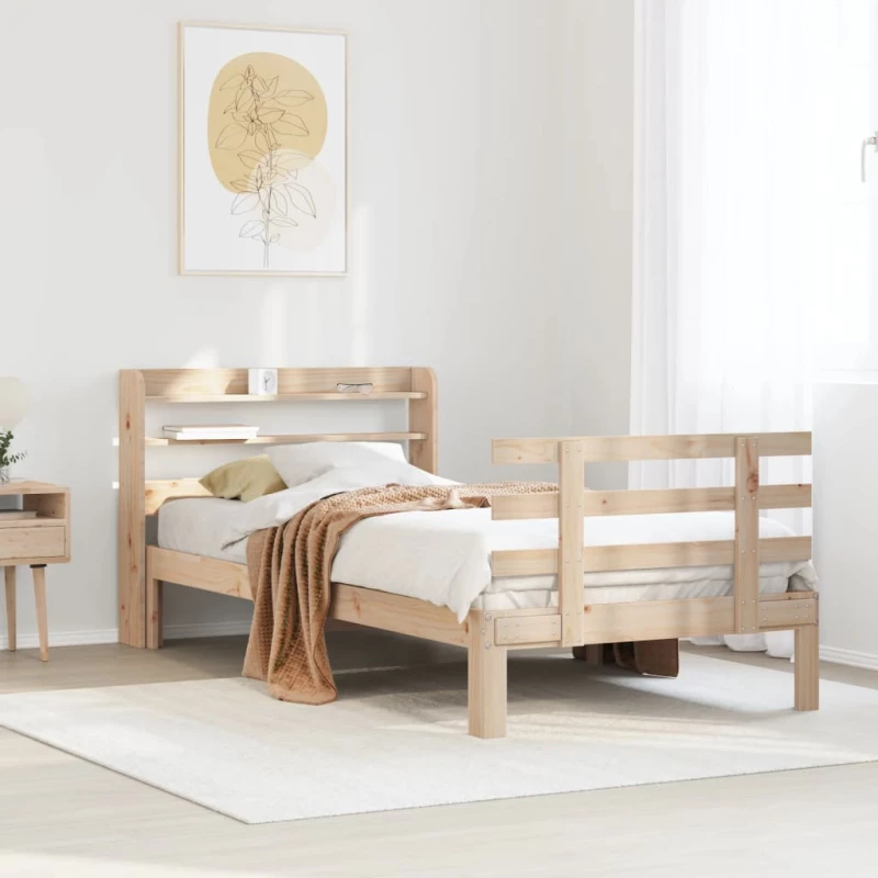 vidaXL Πλαίσιο Κρεβατιού Κεφαλάρι 75x190εκ. Μασίφ Πεύκο