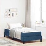 vidaXL Κρεβάτι με ελατήρια με στρώμα Μπλε 80 x 200 cm ύφασμα