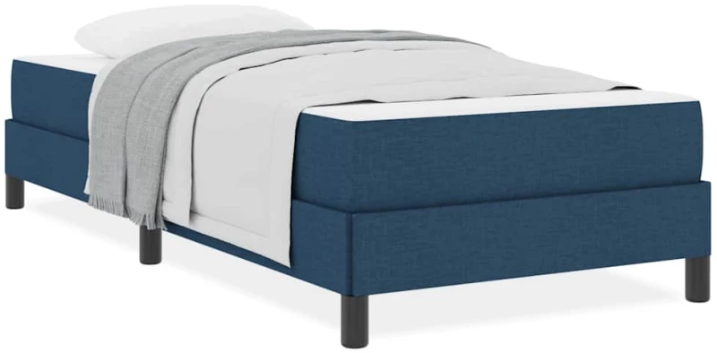 vidaXL Κρεβάτι με ελατήρια με στρώμα Μπλε 80 x 200 cm ύφασμα