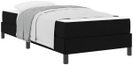 vidaXL Κρεβάτι με ελατήρια με στρώμα Μαύρο 90 x 200 cm ύφασμα