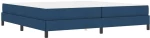 vidaXL Κρεβάτι με ελατήρια με στρώμα Μπλε 200 x 200 cm ύφασμα