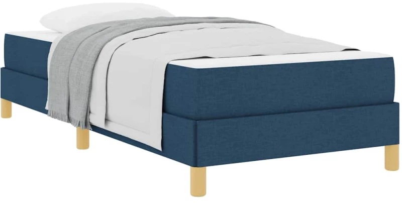 vidaXL Κρεβάτι με ελατήρια Μπλε και Καφέ 90 x 200 cm