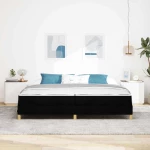 vidaXL Κρεβάτι με ελατήρια Μαύρο και Καφέ 200 x 200 cm