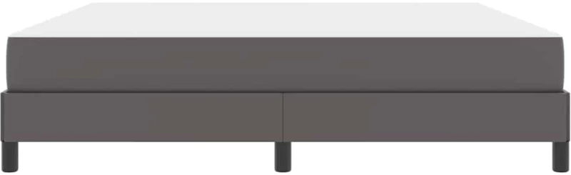vidaXL Κρεβάτι με στρώμα Γκρι 180 x 200 cm Τεχνητό δέρμα